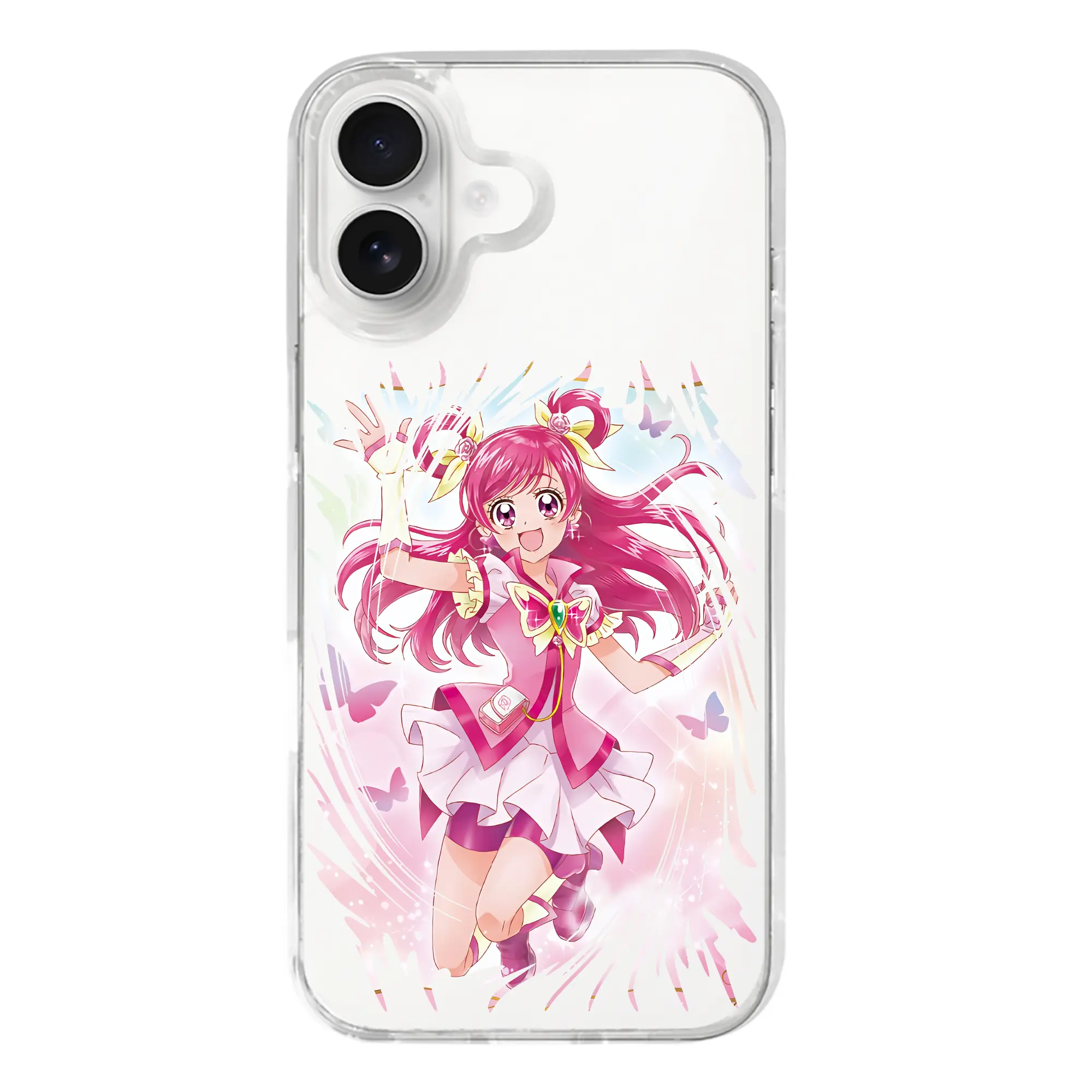 プリキュア グッズ,夢原のぞみ - iPhone 17シリーズ 透明スマホケース – 薄型・耐衝撃・精密フィット保護カバー